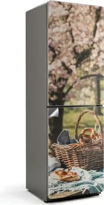 Obrázok produktu pre Pôvabná mestská ulica - Nálepka na chladničku - Samolepiaca fólia na chladničku - Dekorácia do kuchyne - 60x190 cm