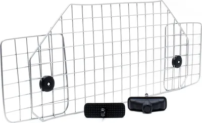 Produktbild von Wiltec Hundegitter fürs Auto Modell E, 42 cm hoch, verstellbare Breite 90-128cm, Trenngitter universell einsetzbar für Kofferraum