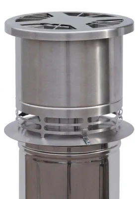 Produktbild von Schornstein-Abzug Optimierer Aduro Draft Optimizer edelstahl für Ø146-200 mm