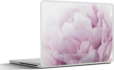Produktbild von MuchoWow® Laptop Aufkleber Sticker Cover Nahaufnahme einer rosa Pfingstrose 30x22 cm - Laptop-Sticker