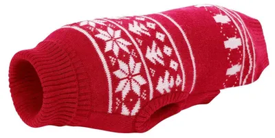 Zdjęcie produktu dla Świąteczny sweter dla psa, czerwony, rozmiar S