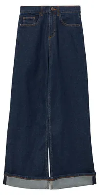 Produktbild von s.Oliver Jeans High Rise Bund weites Bein Stretch-Denim 5-Pocket Weitenregulierung robust pflegeleicht