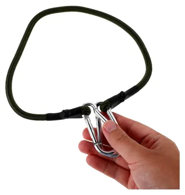 Produktbild von 4 Stück Elastische Bungee-Seile 60 cm mit Haken für Gepäckbefestigung