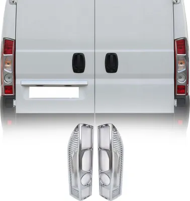 Image de Cadre de Feu Stop Arrière pour Fiat Ducato 2006-2014 ABS Chromé