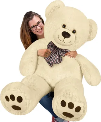 Produktbild von Velký krémový plyšový medvěd 100 cm - XL