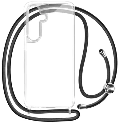 Produktbild von Avizar, Schutzhülle für Samsung S24 / S25 Silikon Bumper Ecken 70cm Kette, Transparent