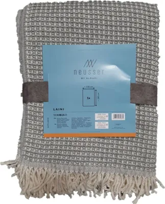 Produktbild von Neusser Collection Decke Laini creme-grau, 130 x 180 cm