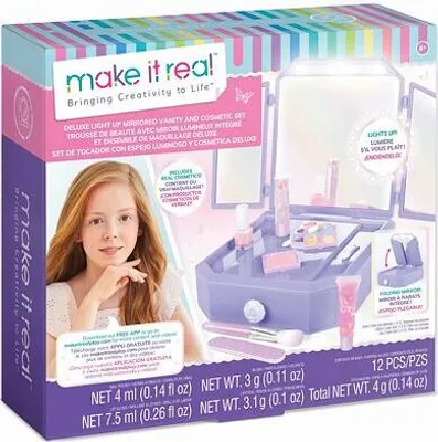 Obrázek produktu pro Make it real Toaletní a kosmetická sada se zrcadlem - Deluxe Light Up