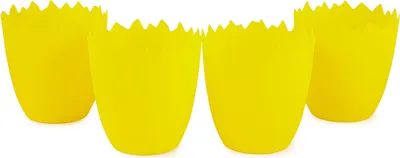 Produktbild von Garronda Blumentopf 4 Stück GD-0036 (Gelb33, ⌀ 9.8, H 10.3cm)