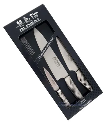 Immagine prodotto di Set 3 coltelli giapponesi Global G2338: G2 GS3 GS38