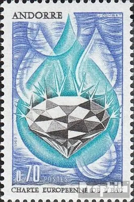 Produktbild von Briefmarken Andorra - Französische Post 1969 Mi 217 (kompl.Ausg.) postfrisch Wasserschutzabkommen