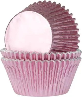 Produktbild von 36 MINI Muffinförmchen Rosa Metallic