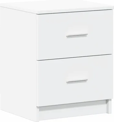 Immagine prodotto di Comodino con 2 Cassetti Bianco 40x36x50 cm