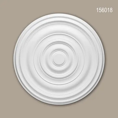 Produktbild von PROFHOME 156018 Rosette aus Polyurethan Deckenrosette Zierelement Ø 74,5 cm