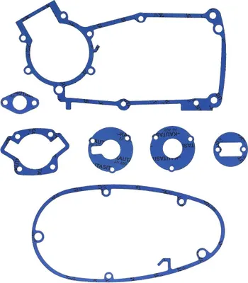 Produktbild von Dichtungssatz aus Kautasit Motortyp M53/2, Flanschdichtung Ø 19mm  - für Simson S50, Schwalbe KR51/1