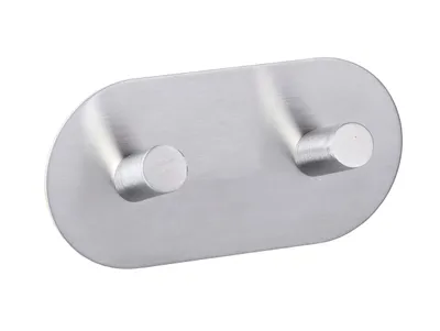 Produktbild von Wenko Wandhaken Duo Edelstahl matt, chrom