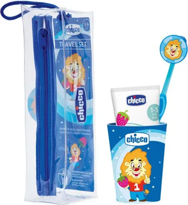 Immagine prodotto di Chicco 8058664121229 Set di spazzolini da denti Blu Bambino