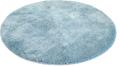 Produktbild von Mikrofaser-Badematte 90 cm rund,  Hellblau 90cm