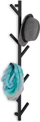 Immagine prodotto di APPENDIABITI a parete con 8 ganci ALBERO NERO IN ACCIAIO soppalcato 100,5 x 19,5 x 7 cm