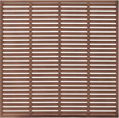 Produktbild von vidaXL Lamellenzaun WPC 180x180 cm Braun