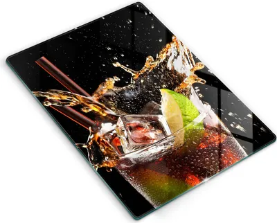 Produktbild von Glasschneideplatte - Herdabdeckplatte - 40x52 cm - Schneidebrett - Spritzschutz - Eisgetränk