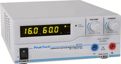 Obrázek produktu pro PeakTech 1570 - Labornetzgeraet 1 - 16 V 0 - 60 A stabilisiert - 960 W - USB