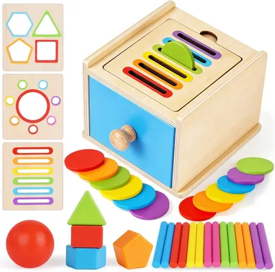 Zdjęcie produktu dla Drewniane zabawki edukacyjne Montessori dla dzieci w wieku 1-3 lata