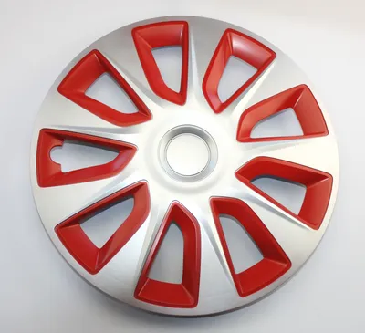 Produktbild von SET Radkappen Radzierblenden 4er Satz 14 Stratos silver-red