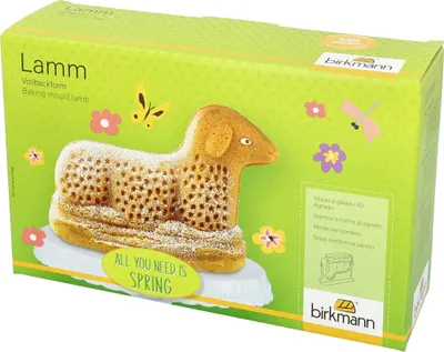 Produktbild von Vollbackform Lamm 26,5 x 16,5 cm - Birkmann - Kohlenstoffstahl, Antihaftbeschichtung,