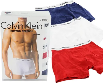 Obrázok produktu pre Calvin Klein Pánske 3 balenia plaviek, viacfarebné M