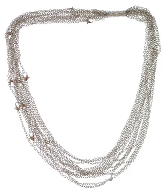 Produktbild von 13x Gliederkette 50cm DIY Miniblings Kette silbern Karabinerverschluss Ketten