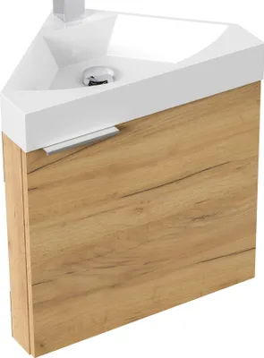 Obrázok produktu pre Umývadlo 53 cm, WC pre hostí, umývadlo, rohová montáž umývadla