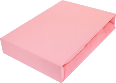 Produktbild von Spannbettlaken 60x120cm ROSA Jersey Spannbetttuch 100% BAUMWOLLE Bettlaken Laken