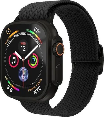 Produktbild von Woven Loop - Armband für Apple Watch 44 / 45 / 46 / 49 mm, One Size, All Black