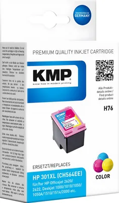 Produktbild von KMP H76 Tintenpatrone color kompatibel mit HP CH 564 EE