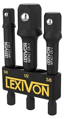 Produktbild von LEXIVON 3-teiliges Stecknuss Adapter Set für Schlagschrauber und Bohrmaschine