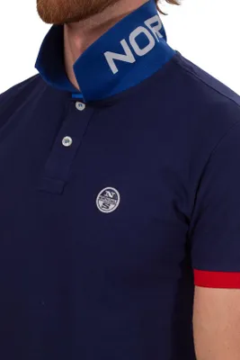 Produktbild von NORTH SAILS - Herren-Poloshirt mit Colorblock-Details - Größe L