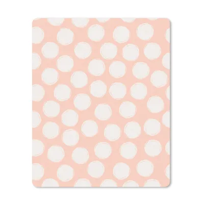 Produktbild von MuchoWow® Mauspad Mousepad Polka dots - Rosa - Muster 19x23 cm - Mousepads - Maus Mat - Pad - Mausunterlage - Mauspads - Spielen