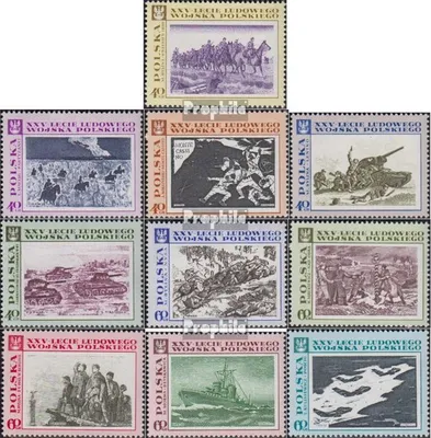 Produktbild von Briefmarken Polen 1968 Mi 1872-1881 (kompl.Ausg.) gestempelt 25 Jahre Volksarmee