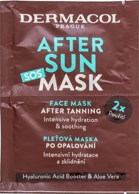 Obrázok produktu pre Dermacol Maska na tvár po opaľovaní 2 x 8 ml