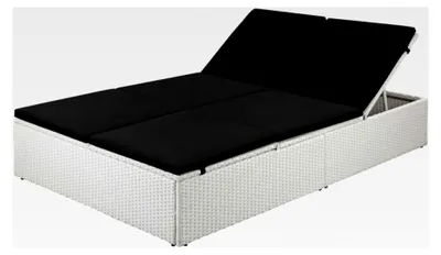 Produktbild von Sonnenliege aus Poly-Rattan Doppelliege Gartenliege
