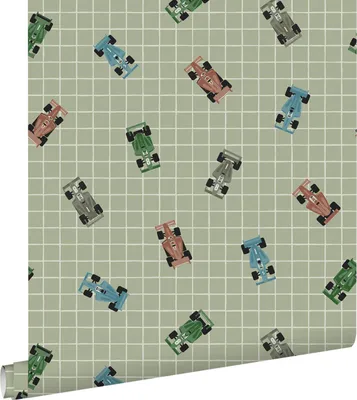 Produktbild von ESTAhome Tapete Rennwagen Grün 50 x 900 cm