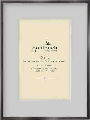 Produktbild von Goldbuch Scuro Fotorahmen aus Metall, schwarz, 10 x 15 cm