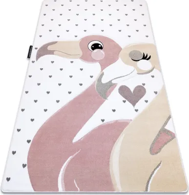 Produktbild von Kinderteppich PETIT FLAMINGOS HERZEN sahne beige 180x270 cm