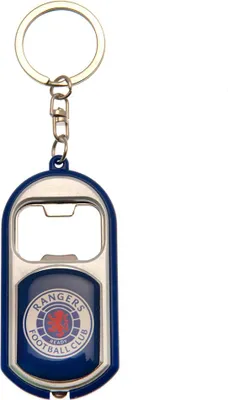 Immagine prodotto di Rangers FC - Portachiavi con torcia apribottiglie TA11318 (Taglia unica) (blu reale/argento)