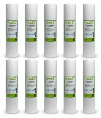 Produktbild von 10x TWaLa 10' Sediment Trinkwasser Filter für Umkehrosmose, Brunnenwasser Wasserfilter 5 µm