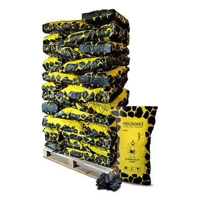 Produktbild von Neandertaler Feuer Holzkohle Grillkohle Buche - Grillholzkohle 360 kg auf Palette 36 x 10kg Charcoal BBQ Kohle für Grill Smoker Kamin Buchenholzkohle