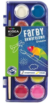 Immagine prodotto di Kidea Colori ad acquerello, 12 colori intensi