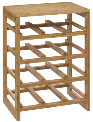 Produktbild von Weinregal aus Bambus, für 12 Flaschen, 47 cm