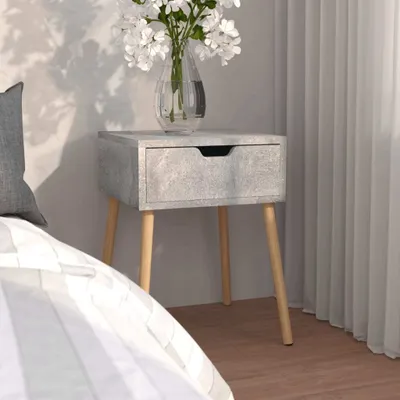 Obrázek produktu pro vidaXL Noční stolek Concrete Grey 40x40x56 cm Dřevěný materiál